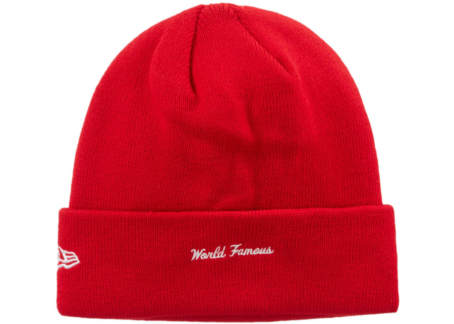 Bonnet Supreme New Era Box Logo (FW23) Rouge