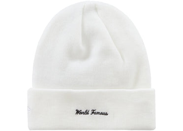 Supreme New Era Box Logo Beanie (FW23) White
