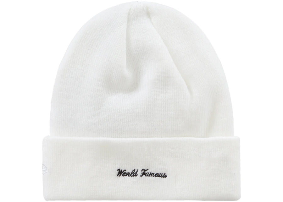 Bonnet Supreme New Era Box Logo (FW23) Blanc