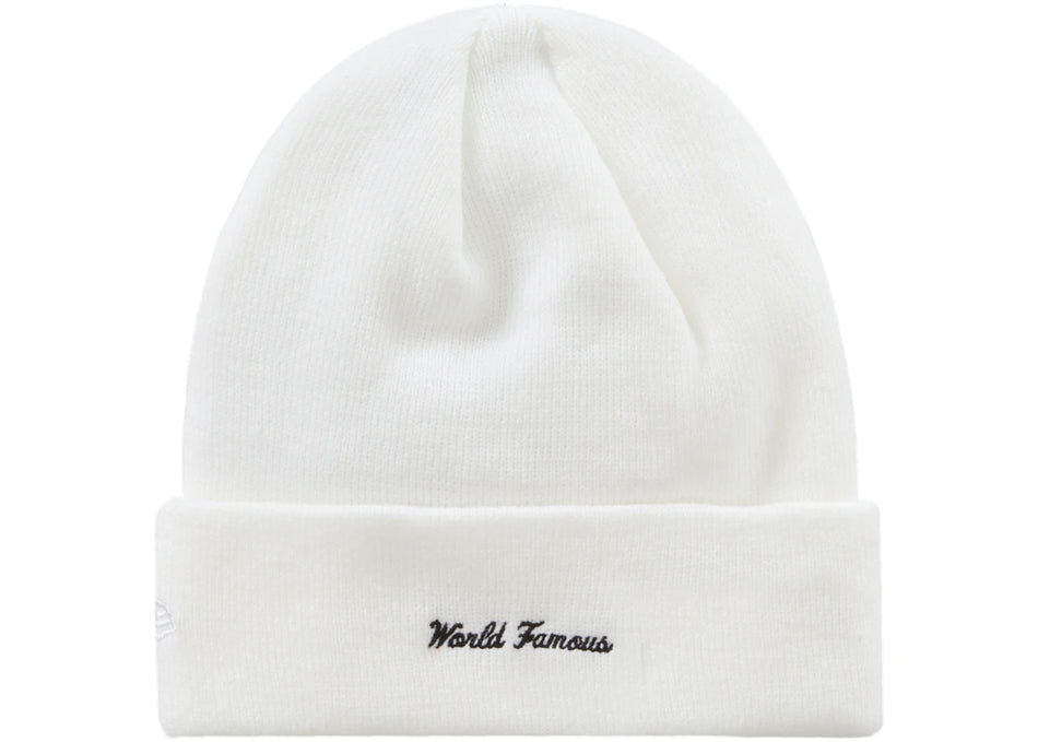 Supreme New Era Box Logo Beanie (FW23) White