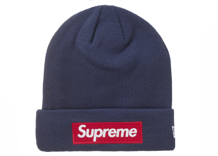 Bonnet Supreme New Era Box Logo (FW24) bleu marine