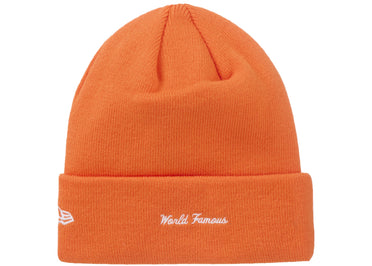 Supreme New Era Box Logo Beanie (FW24) Dark Orange