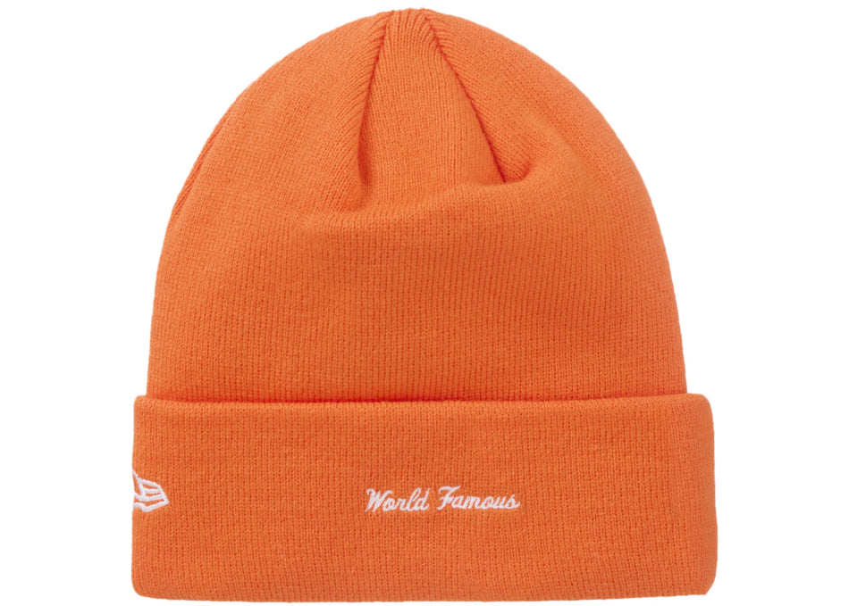 Supreme New Era Box Logo Beanie (FW24) Dark Orange