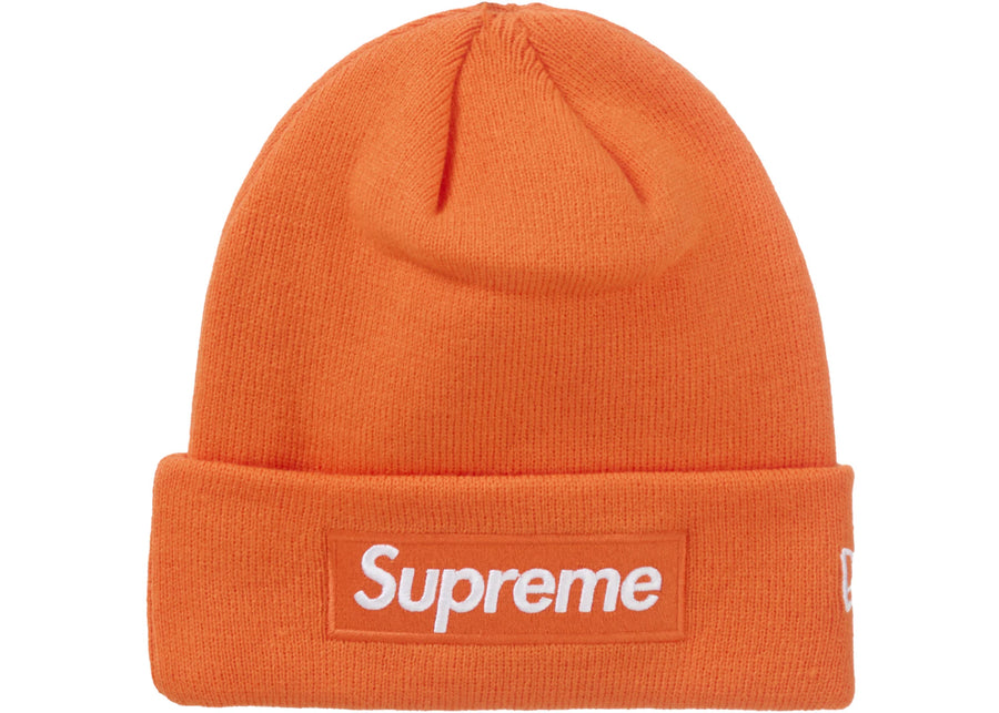 Bonnet Supreme New Era Box Logo (FW24) Orange foncé