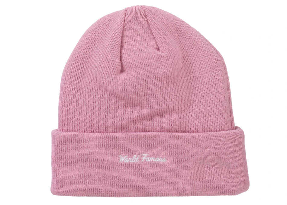 Supreme New Era Box Logo Beanie (FW24) Dusty Pink