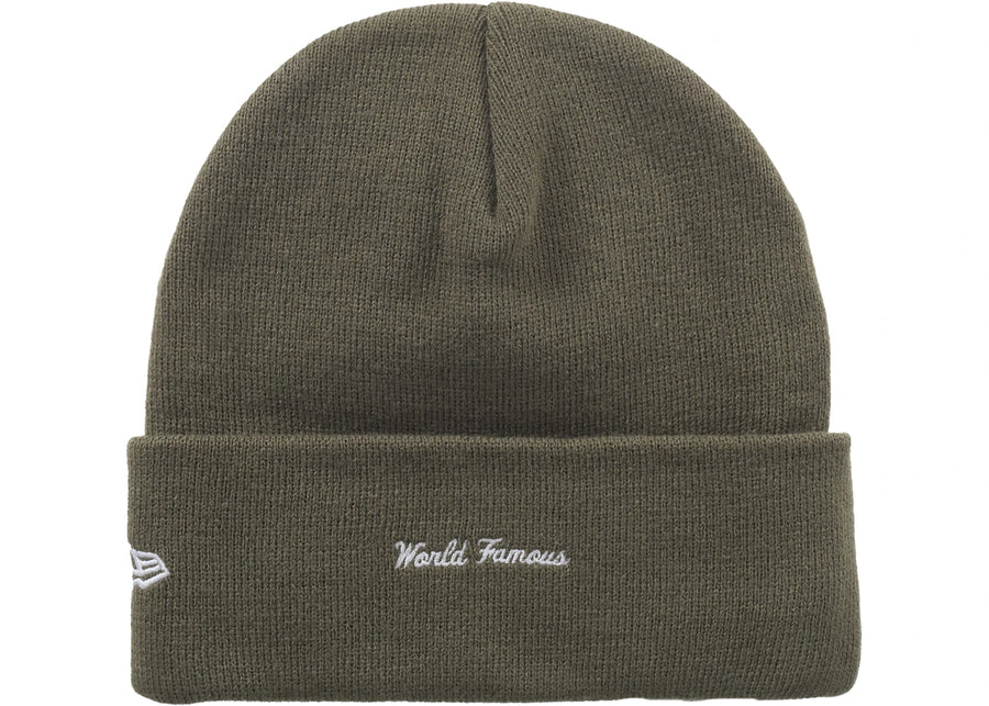 Supreme New Era Box Logo Beanie (FW25) Light Olive