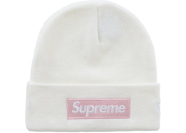 Supreme New Era Box Logo Beanie (FW25) White