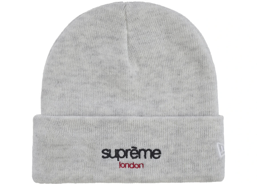 Bonnet Supreme New Era Classic Logo Shop Gris cendré