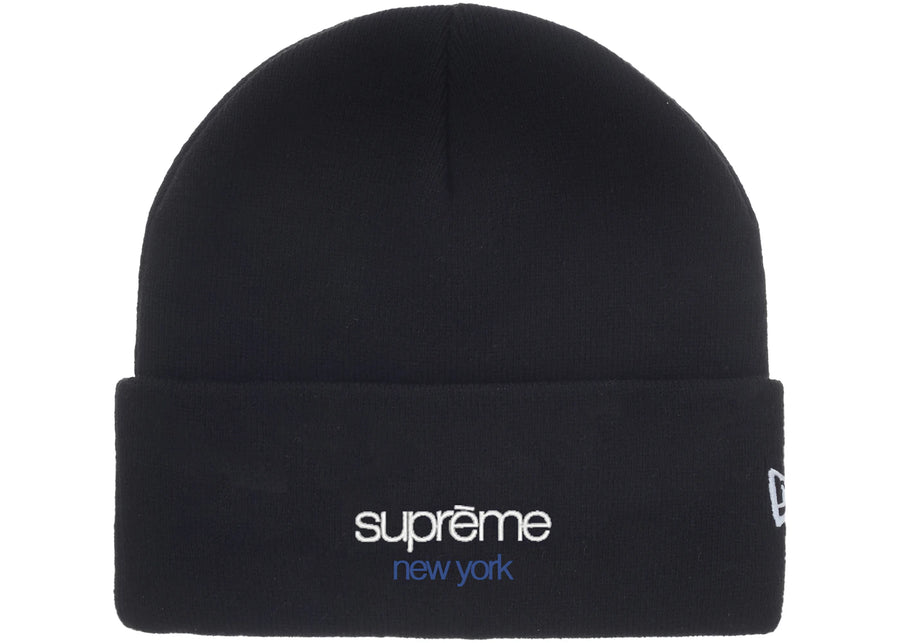 Bonnet noir Supreme New Era Classic Logo Shop