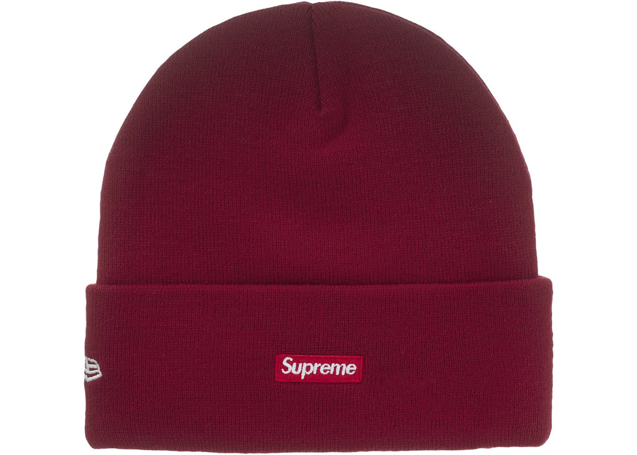 Bonnet Supreme New Era Classic Logo Shop rouge foncé