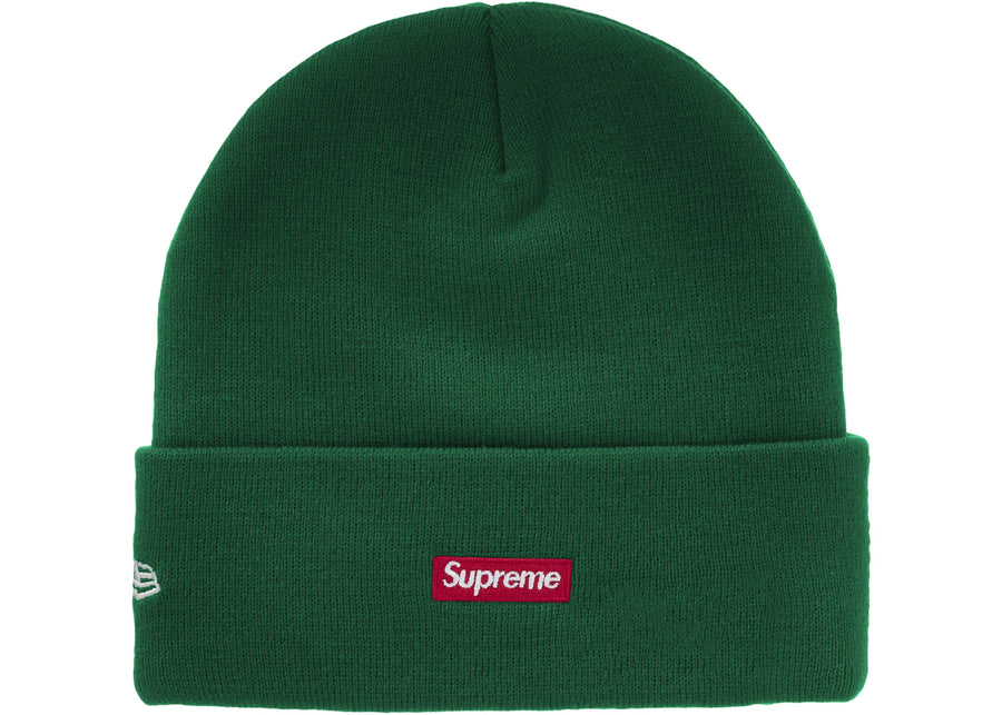 Supreme New Era Classic Logo Shop Beanie Green