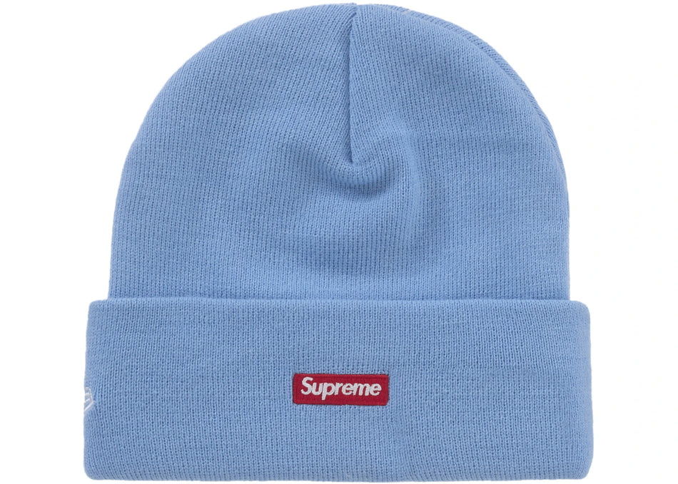 Supreme New Era Old English Beanie Blue