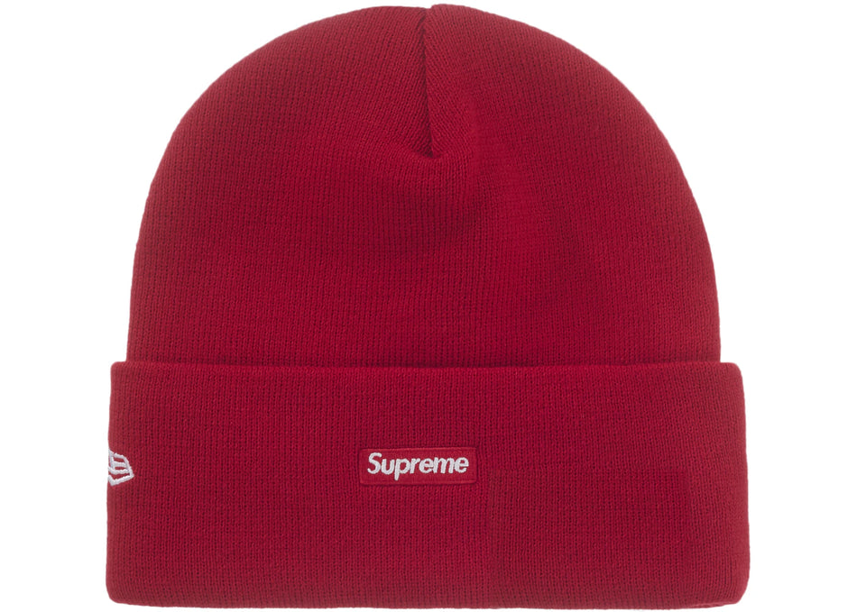 Supreme New Era Old English Beanie Red