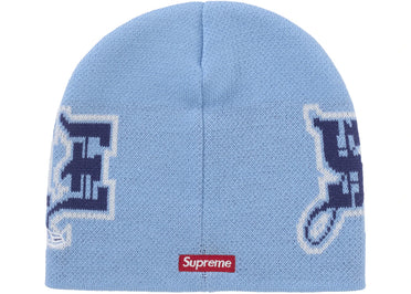 Supreme New Era Outline Beanie Light Blue