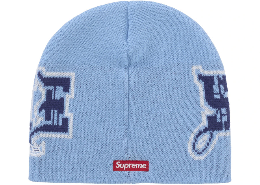 Bonnet Supreme New Era Outline bleu clair