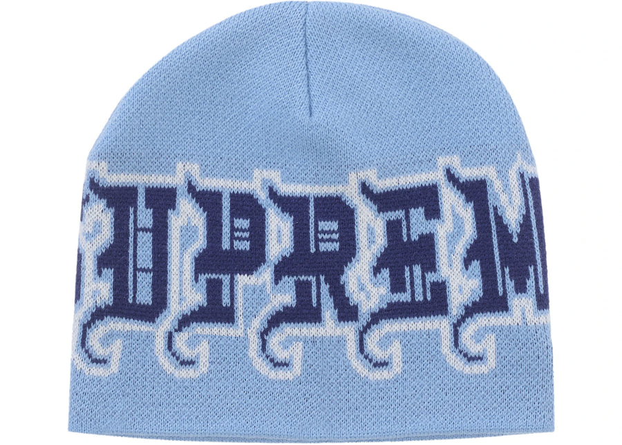 Bonnet Supreme New Era Outline bleu clair