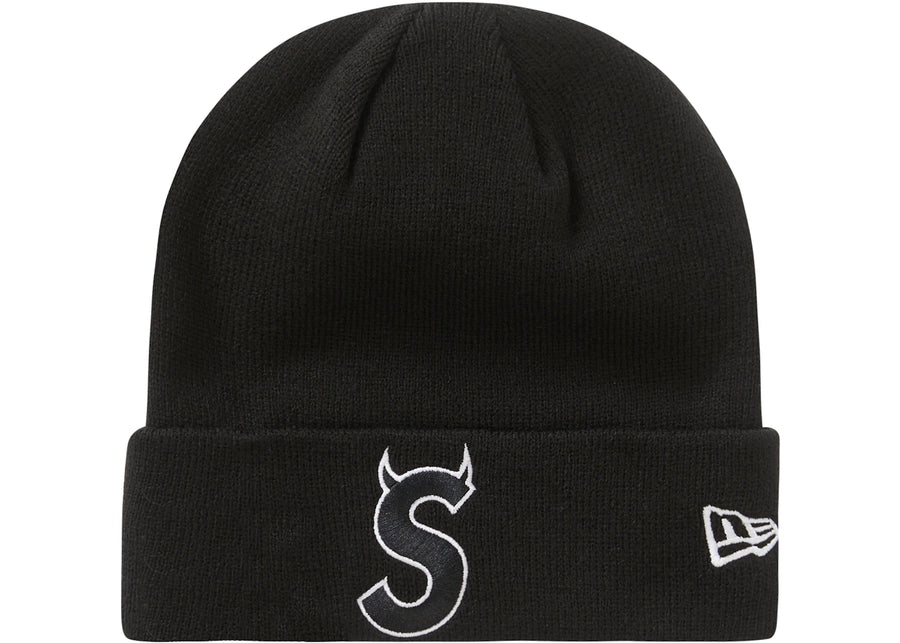 Bonnet Supreme New Era S Logo (FW22) Noir