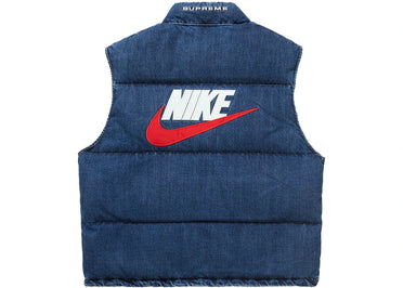Supreme Nike Denim Puffer Vest Indigo