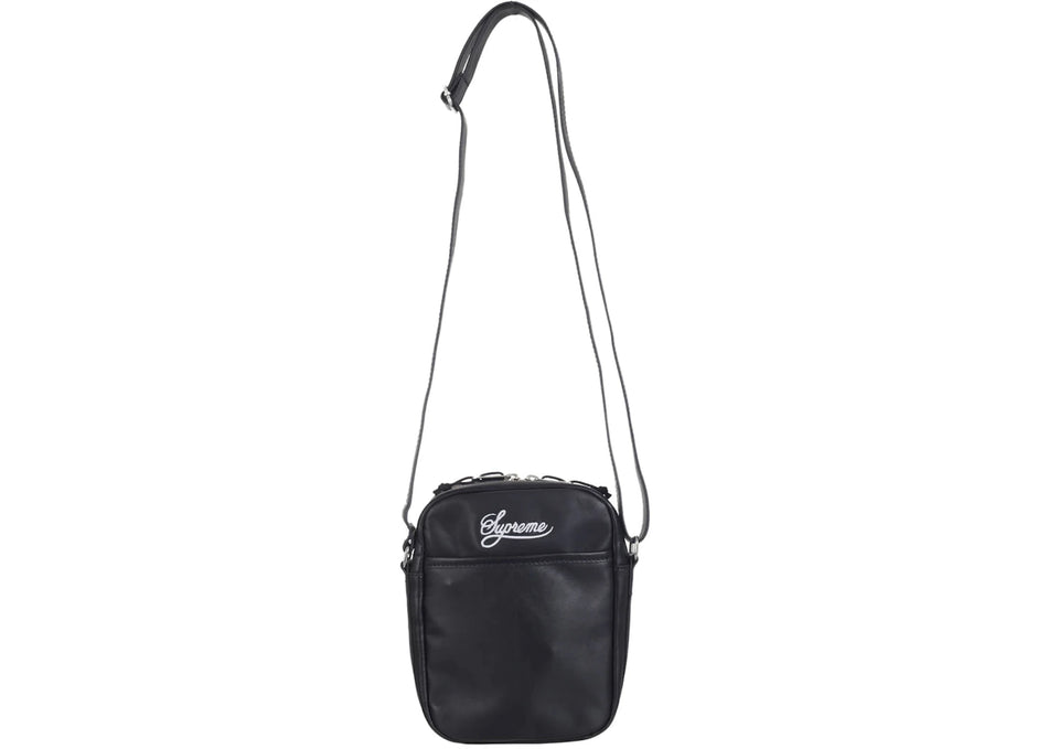 Supreme Nike Leather Shoulder Bag Black