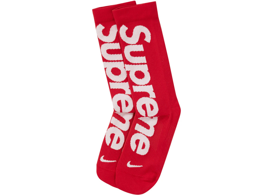 Supreme Nike Lightweight Crew Socks Red