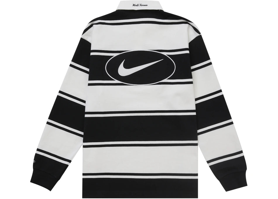 Supreme Nike Stripe Rugby Black