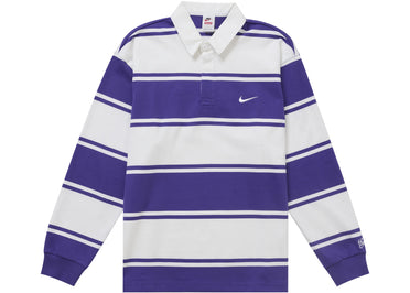 Supreme Nike Stripe Rugby Purple