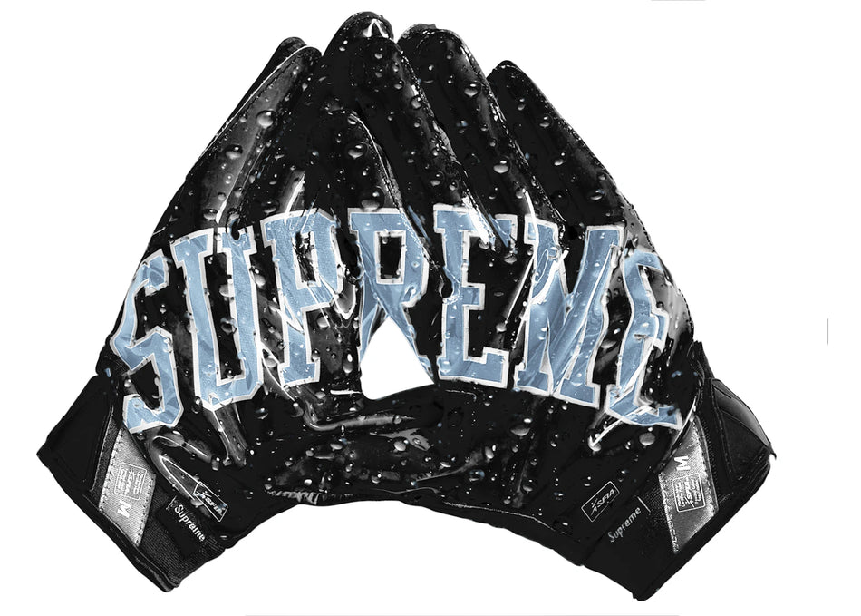 Supreme Nike Vapor Jet 4.0 Football Gloves Black