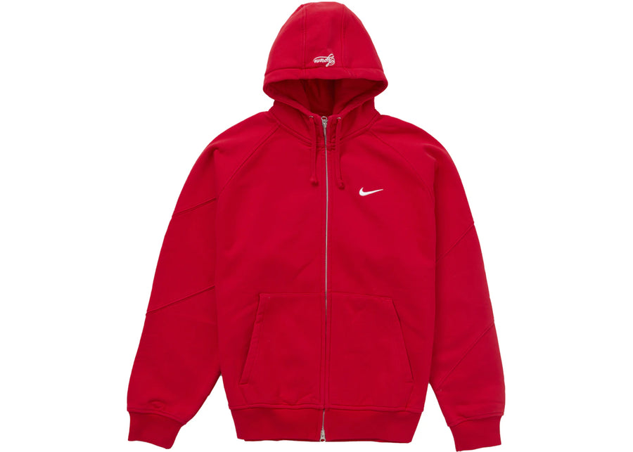 Sweat à capuche zippé Supreme Nike rouge