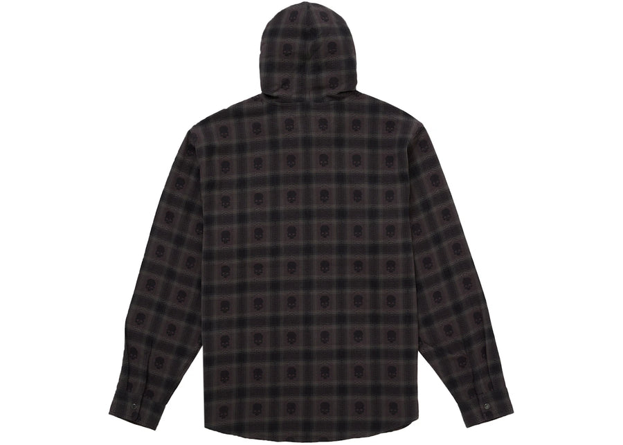 Supreme Number (N)ine Hooded Flannel Shirt Black