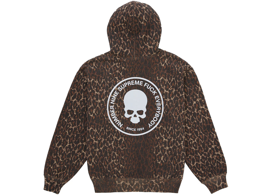 Supreme Number (N)ine Hooded Sweatshirt Leopard