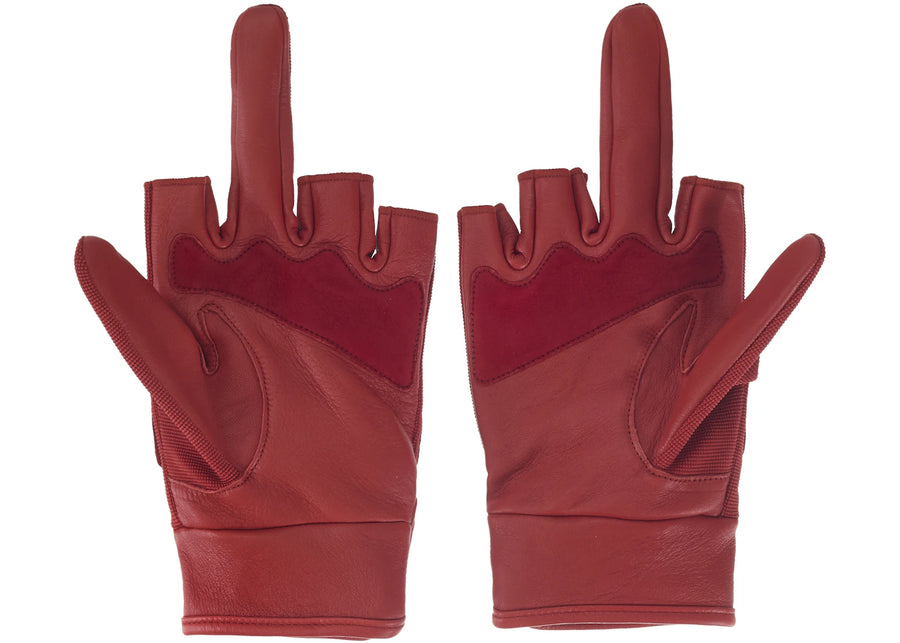 Supreme Number (N)ine Leather Gloves Red