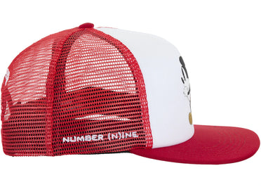 Supreme Number (N)ine Mickey Mesh Back 5-Panel Red