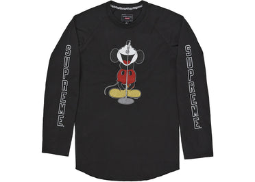 Supreme Number (N)ine Mickey Raglan L/S Top Black