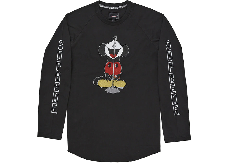 Supreme Number (N)ine Mickey Raglan L/S Top Black