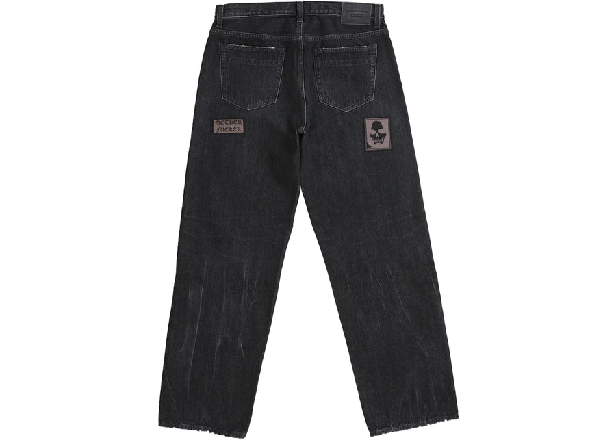 Jean noir Supreme Number (N)ine Patches, coupe ample