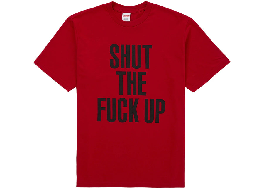 Supreme Number (N)ine Shut Up Tee Red