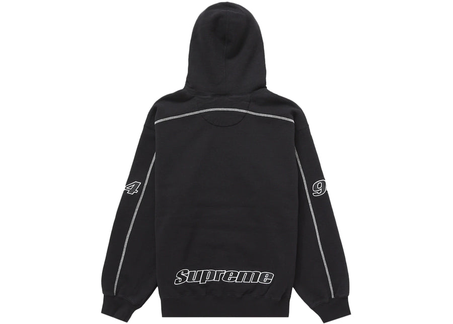 Supreme Overlock Hooded Sweatshirt Black