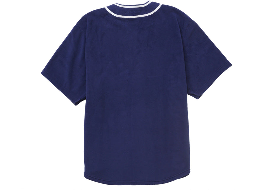 Maillot de baseball Supreme Polartec bleu marine