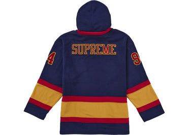 Supreme Polartec Hooded Hockey Jersey Navy