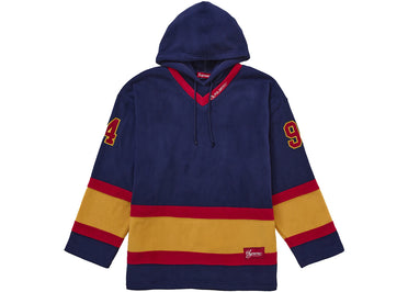 Supreme Polartec Hooded Hockey Jersey Navy