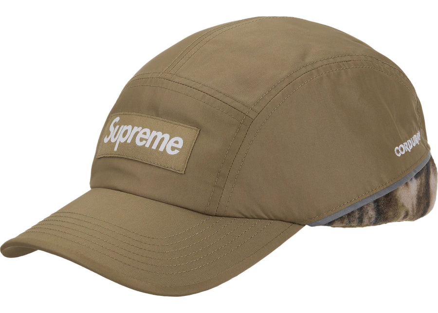 Supreme Polartec Lined Packable Earflap Camp Cap Woodland Camo