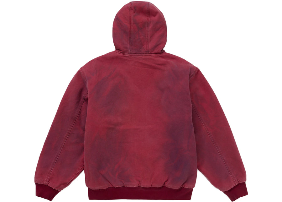 Supreme Reflective Arc Hooded Work Jacket Red