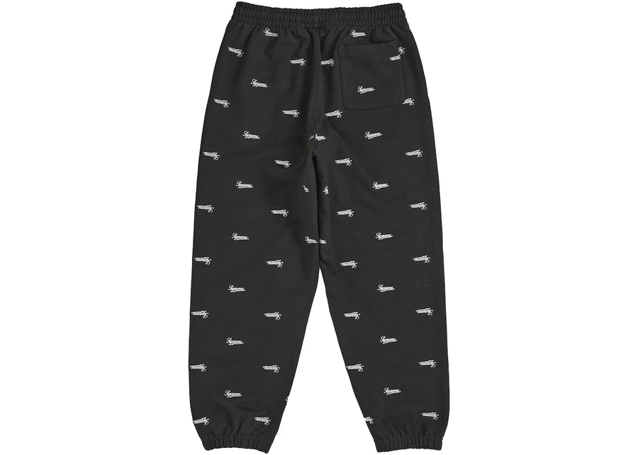 Supreme Repeat Script Sweatpant Black