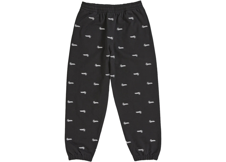 Supreme Repeat Script Sweatpant Black