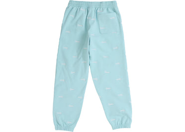 Supreme Repeat Script Sweatpants Light Blue