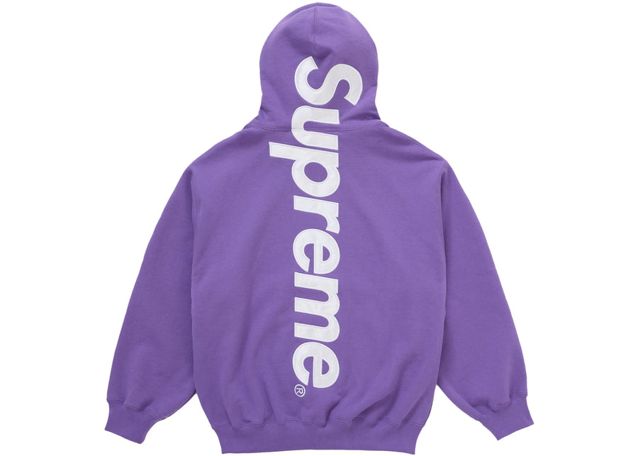 Sweat à capuche Supreme à application satinée (FW25) Violet