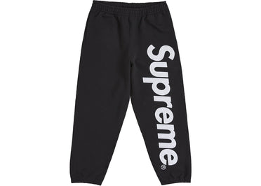 Supreme Satin Appliqué Sweatpant (FW25) Black