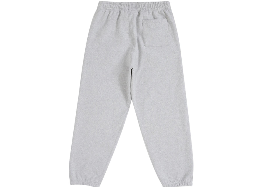 Pantalon de survêtement Supreme en satin appliqué (FW25) Gris chiné