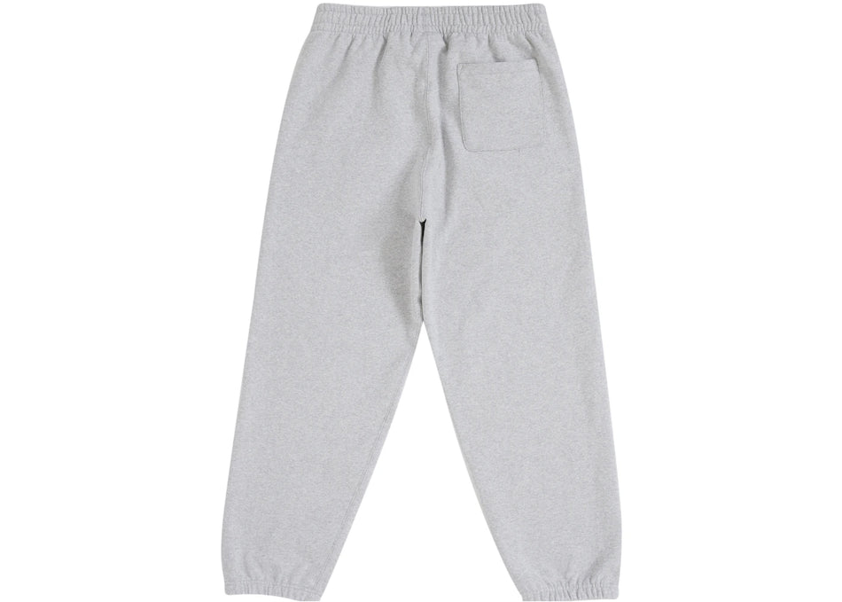 Supreme Satin Appliqué Sweatpant (FW25) Heather Grey