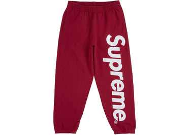 Supreme Satin Appliqué Sweatpant (FW25) Red